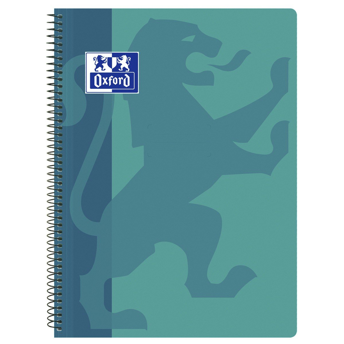 Oxford Classic Spiral Notebook, Plastic Cover, Grid 4 x 4, Color Aqua