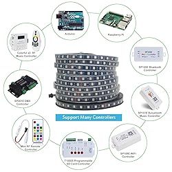 ALITOVE 32.8ft Addressable RGB LED Strip Light
