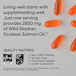 Sports Research® Salmon Oil - Single-Source Wild
