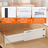 Lifewit 5 Pack 4in Drawer Dividers Adjustable 28-44.5cm White view 3