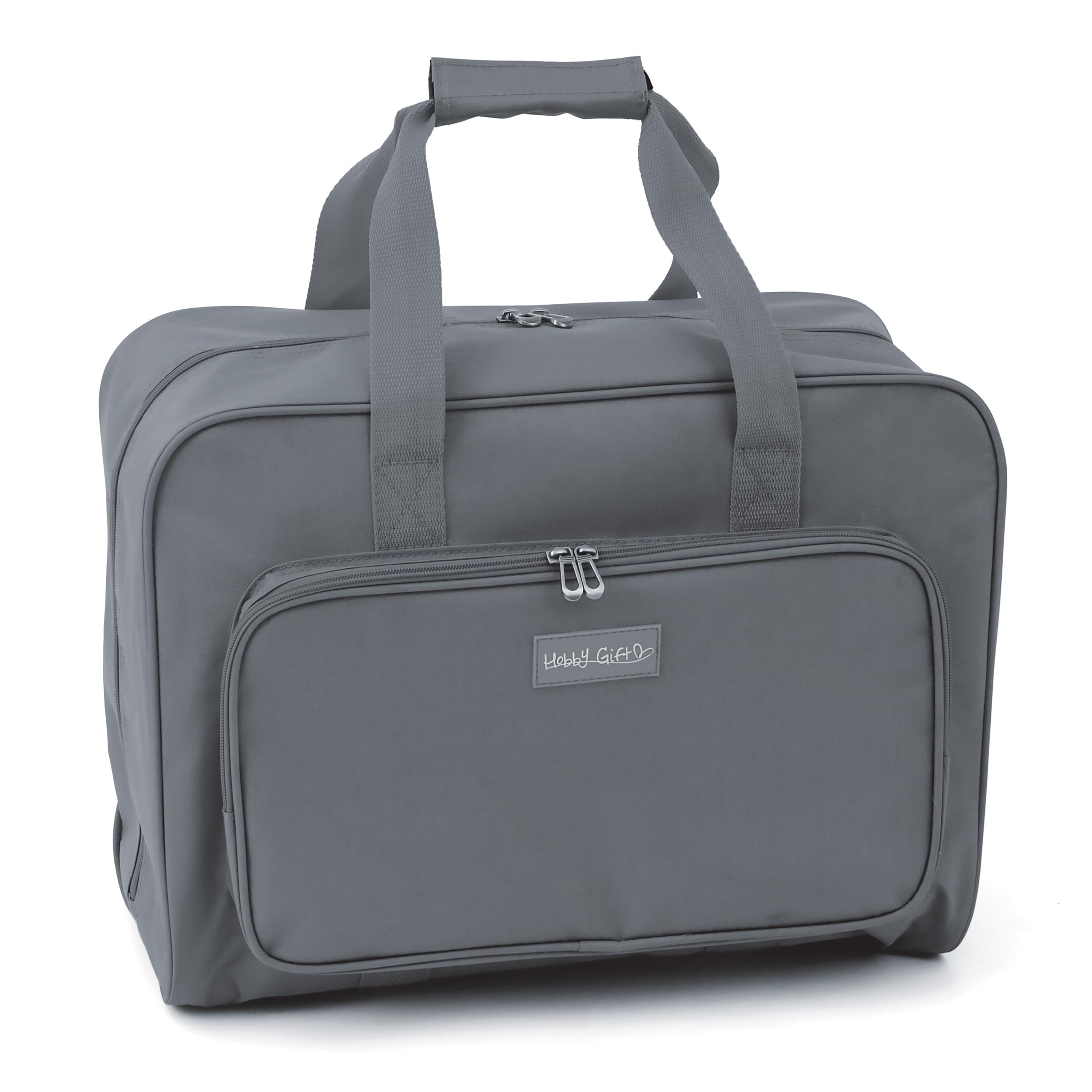 Hobby Gift Sewing Machine Bag Polyester Padded Carrying Bag Extra Accessories Storage 21 x 47 x 33cm, Grey