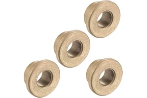 Kozelo 4pcs Flange Sleeve Bearings - [10mm x 16mm x 10mm] Sintered Bronze Self-Lubricating Bushing for Machine Shaft Use