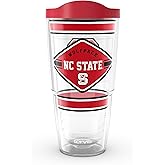 Tervis NC State Wolfpack - First String Made in USA Double Walled Insulated Tumbler Travel Cup Keeps Drinks Cold & Hot, 10oz, Classic