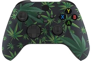 eXtremeRate Custom Shell for Xbox Series X & S Controller - Revitalize Your Controller - Green Weeds Replacement Cover Front 