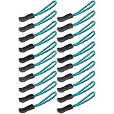 DYZD Durable Zipper Pulls Tab Tags Cord Pulls Extension Zip Fixer for Backpacks, Jackets, Luggage, Purses, Handbags (Blue,20 PCS)