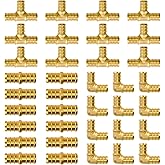 Pex Fittings 1/2 Inch, 36 PCS SUNGATOR 1/2 Inch Pex Fittings Set, 12 Each PEX Elbow Tee Coupling, 1/2" Pex Fittings For Pex P
