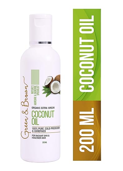 Buy Green Brown Extra Virgin Organic Coconut Oil For Hair And