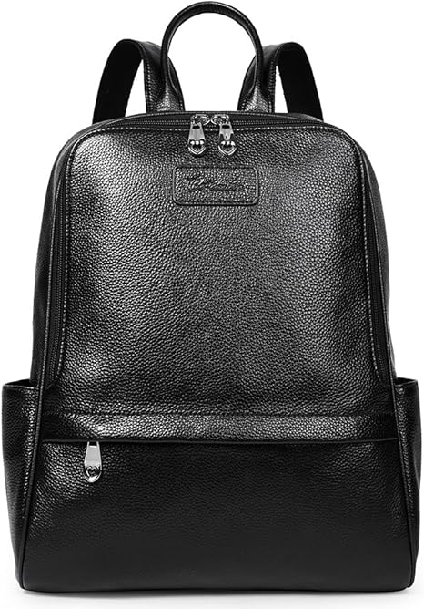 large black leather rucksack