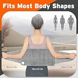 AFDEAL Electric Heating Pad Back 12x50 In Wrap 9 Temp 4 Auto-Off 2-Strap view 7