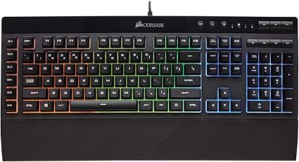 Corsair K55 Rgb Clavier Usb Qwerty Noir Claviers Avec Fil Usb Clavier A Membrane Qwerty Led Rgb Noir Amazon Fr Informatique