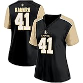 Alvin Kamara New Orleans Saints #41 NFL Black Girls Youth 4-16 Name & Number Player V-Neck Fashion T-Shirt