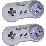 Zeato 2.4GHz Wireless Controller for SNES/NES Mini , Rechargeable SNES Classic Edition Wireless Gamepad with Retro/USB Receiv