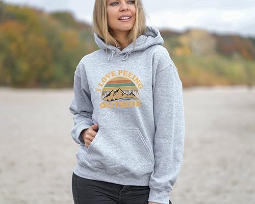 Outdoors Vintage Retro Style Print Novelty Hooded Sweatshirt For - Main Image