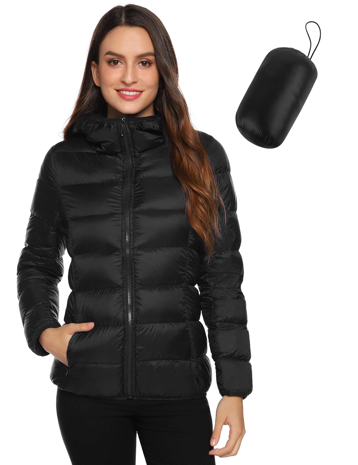 amazon women's packable down jacket