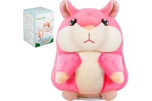 SANJOIN Kids Toddler Toys for Ages 2-4, Talking Hamster Repeats What You Say, Interactive Plush Repeating Toy for 2 3 4 5 6 8 Year Old Boy Girl Birthday Gift (Pink)