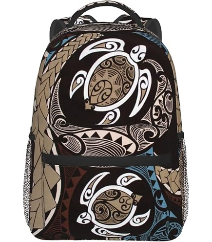 Hawaii Spirit Classic Backpack (Blue, Double Hibiscus)