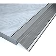 NeatiEase Threshold Ramps for Doorways, 48" Metal Floor Transition Strip Replacement, Aluminum Floor Reducer Molding for Carpet/Entry Door/Tile/Threshold/Wheelchair (Gray)