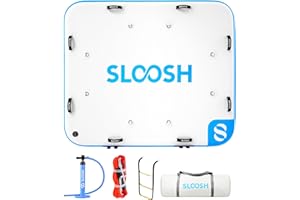 SLOOSH Inflatable Floating Dock, Inflatable Dock Floating Platform, Portable Air Dock Platform Fit for Pool, Lake, Beach with Non-Slip Surface