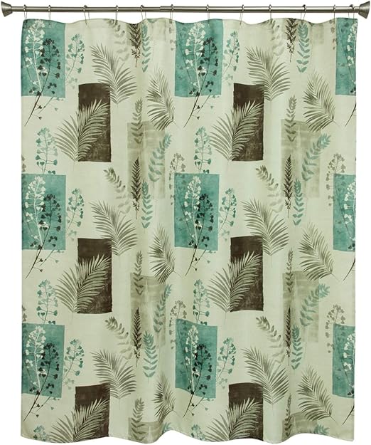 Amazon Com Bacova Guild Taylor Shower Curtain 70 X72 Teal Home
