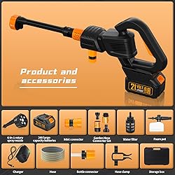 Cordless Pressure Washer, 970PSI Portable Power