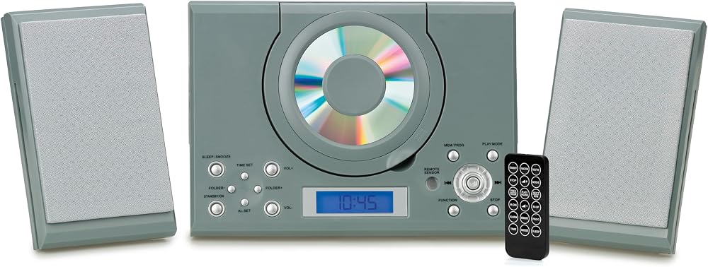 Grouptronics GTMC-101 CD Player with Speakers HiFi System USB Radio