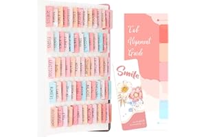 PAIVSUN Bible Tabs for Study Bible, Bible Journaling Supplies Christian Gift for Women, 66 Bible Index Tabs Old and New Testament, 14 Blank Tabs, Large Print Bible Book Tabs for Women Kids - Pinkbrown