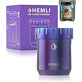 Ice Cream Pint Cooler, Fits All Standard Ice Cream Pints, Vacuum Insulated Stainless Steel, Leakproof Lid with Silicone Seal, Non-Slip Bottom, Keeps Ice Cream Frozen for Hours, Canteen with Grip Lid