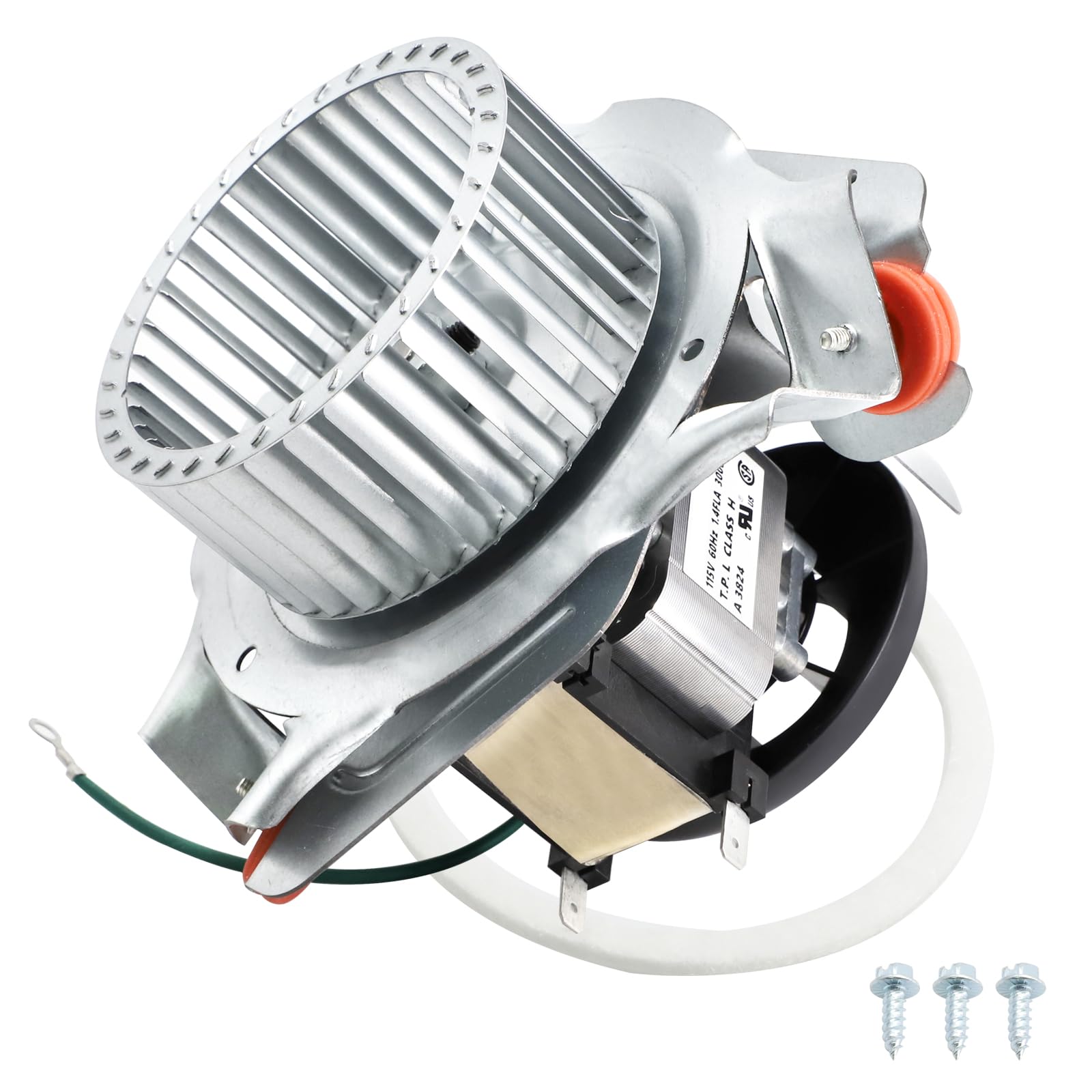 Photo 1 of Criditpid HC21ZE122A J238-112-11202 Draft Inducer Motor Kit for Carrier Furnace, HC21ZE122 J238-11202AT Exhaust Venter Motor for Bryant Payne Furnace, Includes Blower Wheel and Mounting Bracket.