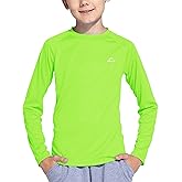 Willit Boy's UPF 50+ Sun Protection Shirt Long Sleeve Rash Guard Swim Shirts Youth SPF Fishing Quick Dry Shirt