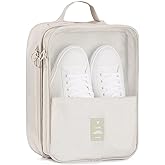 Travel Shoe Bag Holds 3 Pair of Shoes, Hezelf Shoe Storage Pouch for Travel and Daily Use, Travel Suitcase Shoe Organizer, Waterproof