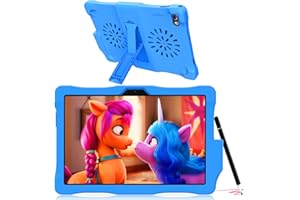 Android Kids Tablet, 10.1" Tablet for Kids, 2.0GHz, 6000mAh, 3GB+32GB Android Toddler Tablet with Kid-Proof Case Stylus Pen T