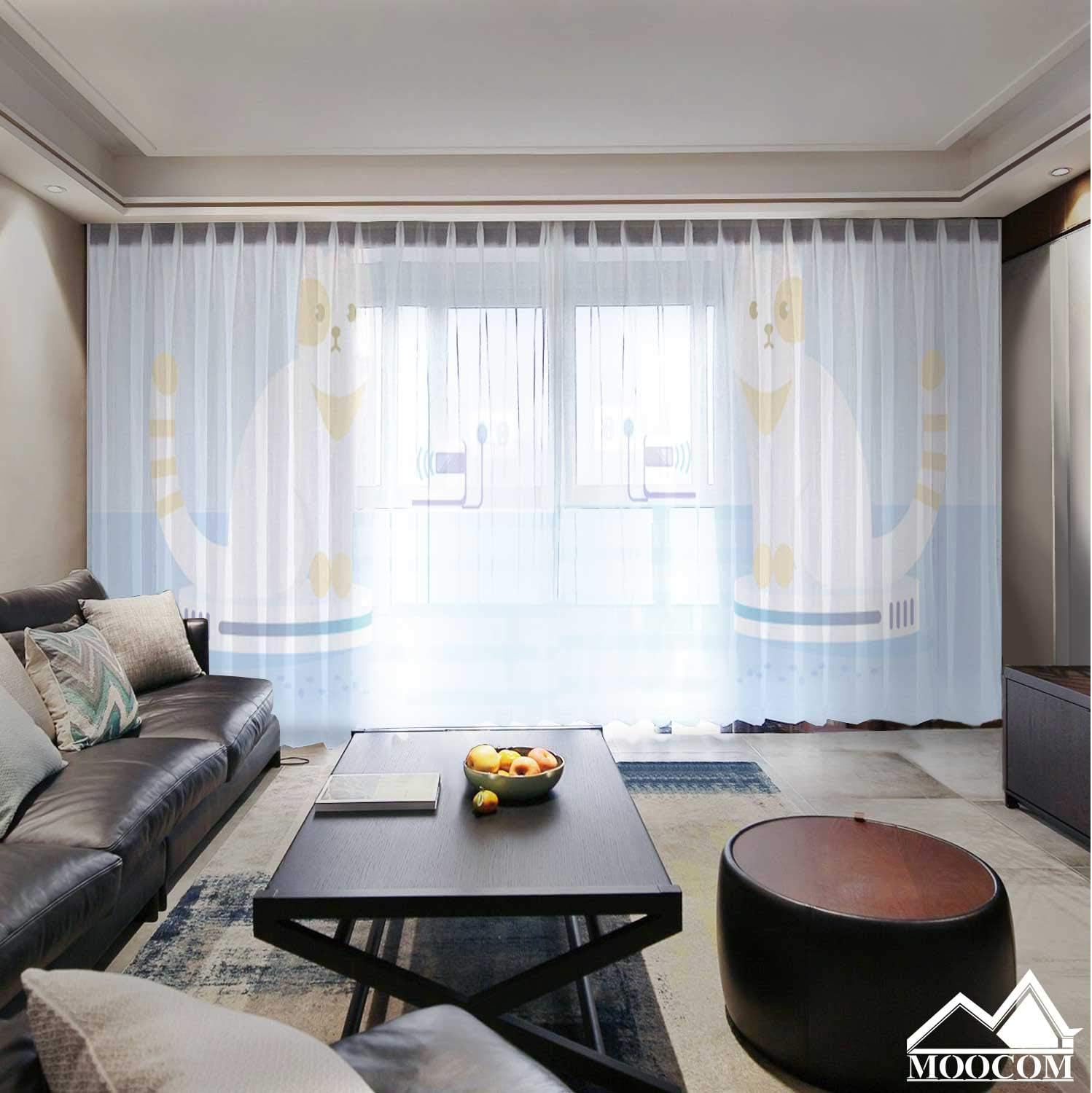 MOOCOM Cat Driving or Riding Automatic Cleaner in Room Illustration Gulf Coast States,Room Curtains Hoover Alabama Bedroom Curtains 2Pcs l 98''x104