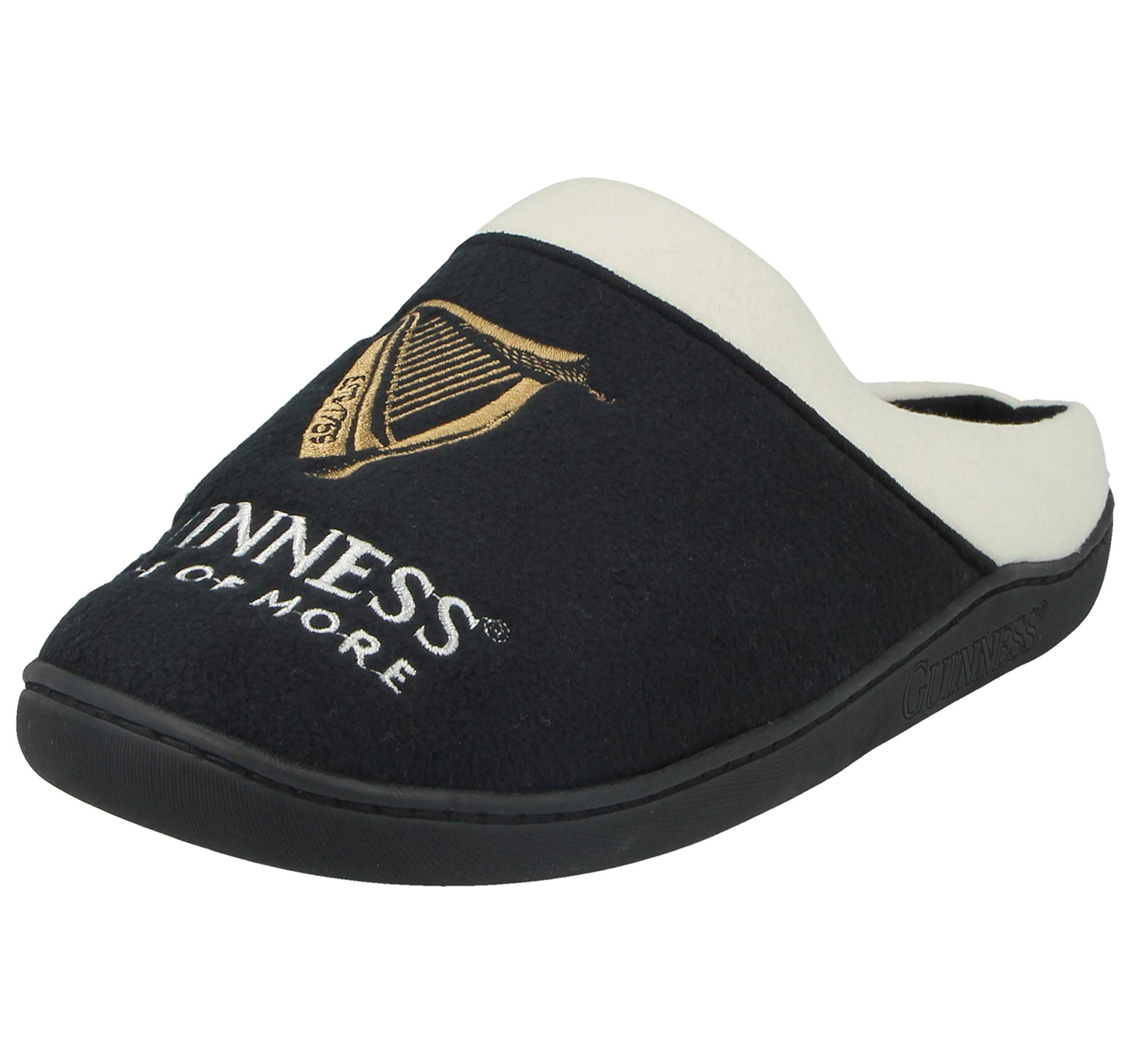 Guinness Mens Novelty Fleece Character Slip On Mules Slippers