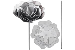 Zonon 3D Flower Welding Practice Kit for Beginners DIY 201 Stainless Steel Welding Project Metal Art Stuff Coupons for Tig, Mig Gas Rod Gifts Supplies Accessories Halloween(5.9in/15cm,3D Rose Flower)