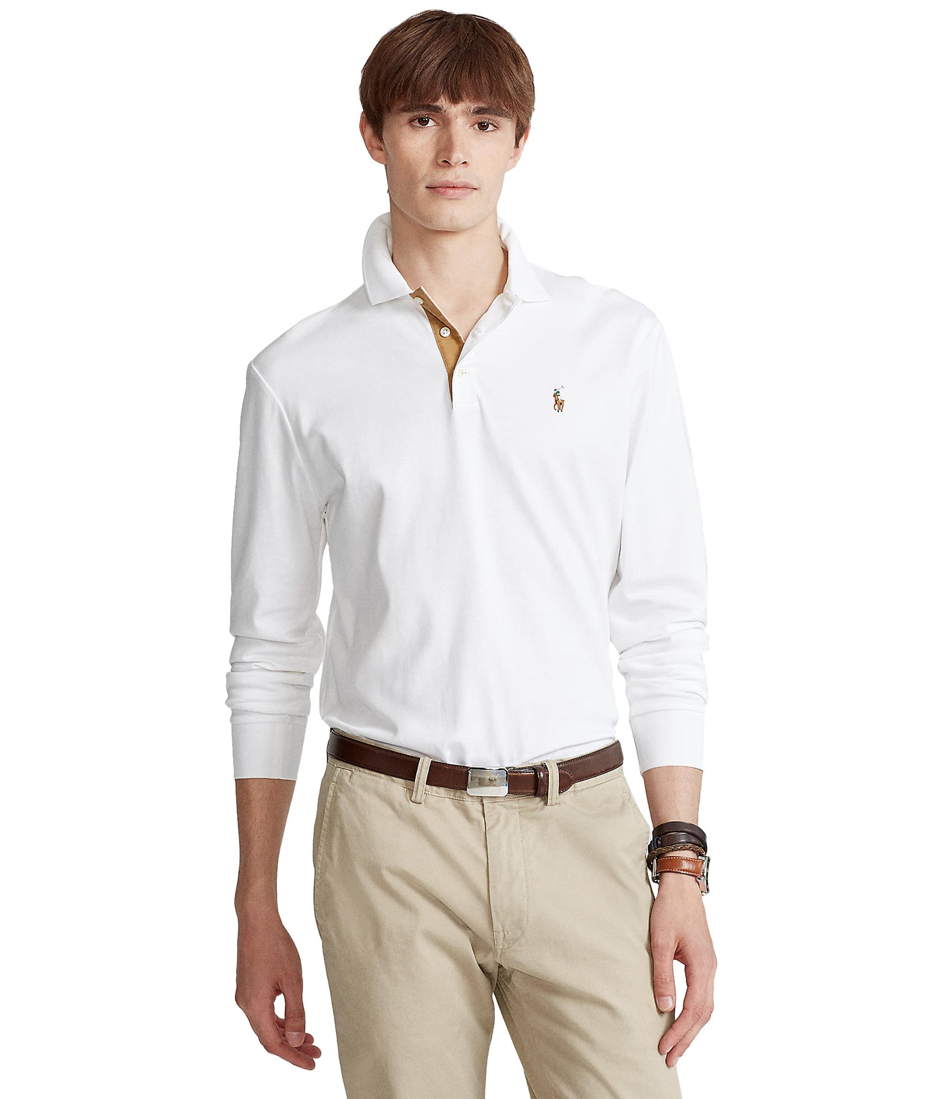 Photo 1 of POLO RALPH LAUREN Long Sleeve Polo Shirt White MD