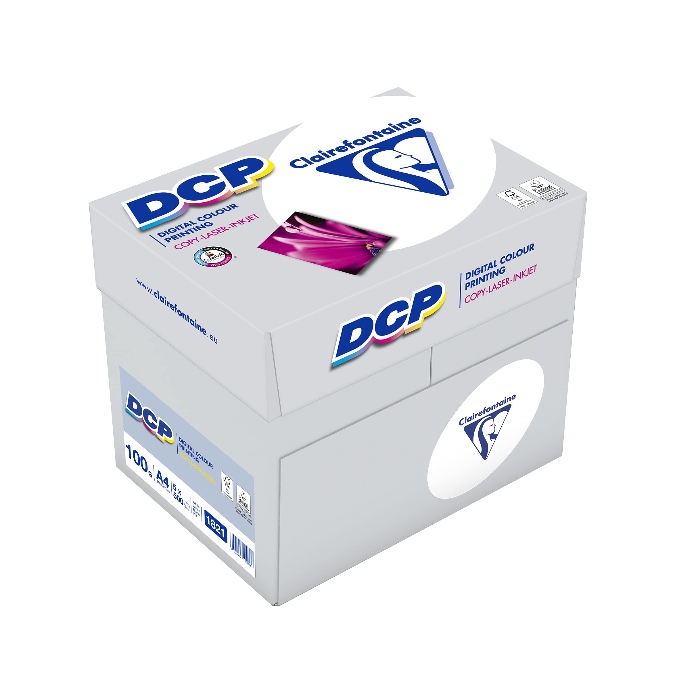 Clairefontaine DCP A4 100g Box of 5 Reams of 500 Sheets