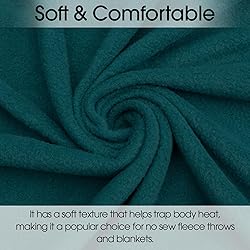 Pico Textiles 2 Yards Bolt - Teal Solid Fleece