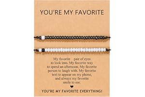 UNGENT THEM Pinky Promise Matching Bracelet for Couples Soulmate Man Distance Relationship Gifts for Women Men Him Her…