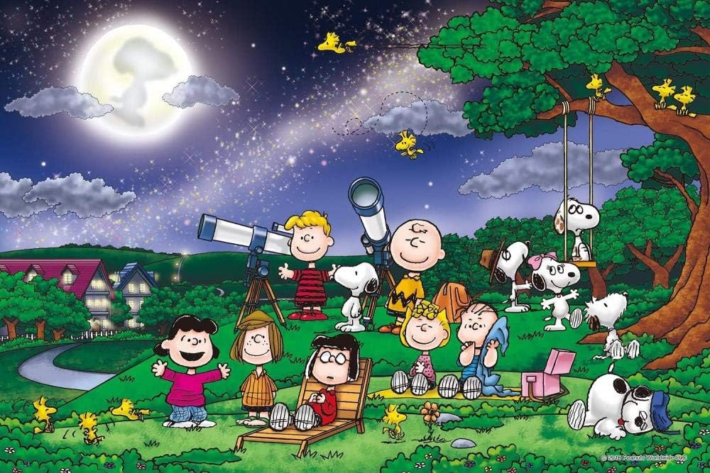 1000-piece of The Jigsaw Puzzle Peanuts Full Moon (50x75cm)