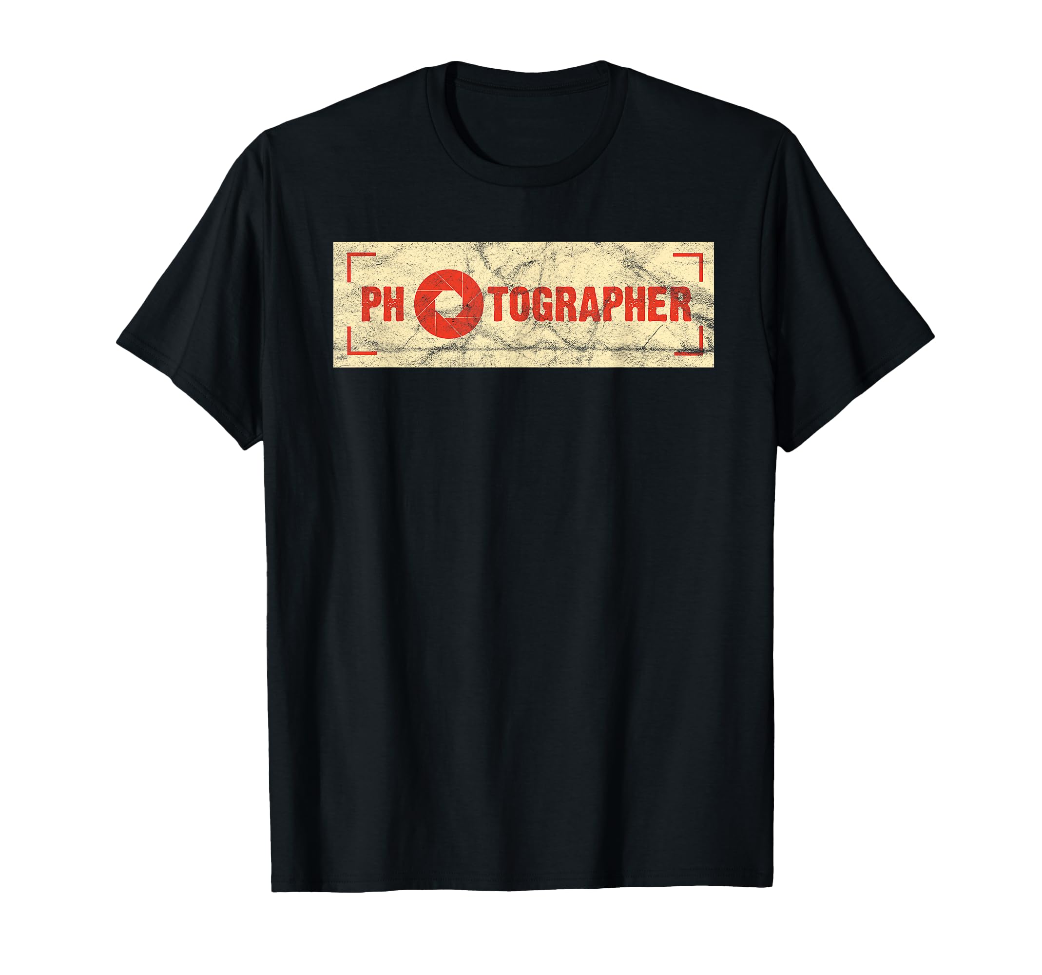Vintage Photographer DSLR Camera Lens Shutterbug Analog T-Shirt