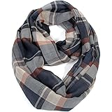 Scarfand's Plaid & Tartan Winter Infinity Scarf Wraps