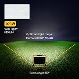 Aigostar 100W LED Work Light 8800LM 6500K Folding Portable Stand Floodlight view 2