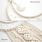 Dremisland Macrame Wall Hanging with LED Light Bohemian Dreamcatcher view 3