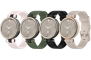 BANGYEE Compatible with Garmin Lily Bands for Women Men, Feminine Sport Silicone Replacement Bands Wristbands Bracelet Accessory Watch Straps for Garmin Lily Women‘s Smartwatch