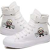 DHSPKN Anime Mha Canvas Shoes Deku Izuku Todoroki Sneakers Anime Cosplay High top Canvas Shoes