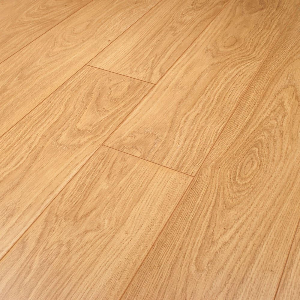 Brooklyn Trading 8mm LAMINATE FLOORING PACKS Light Varnished Oak FAST