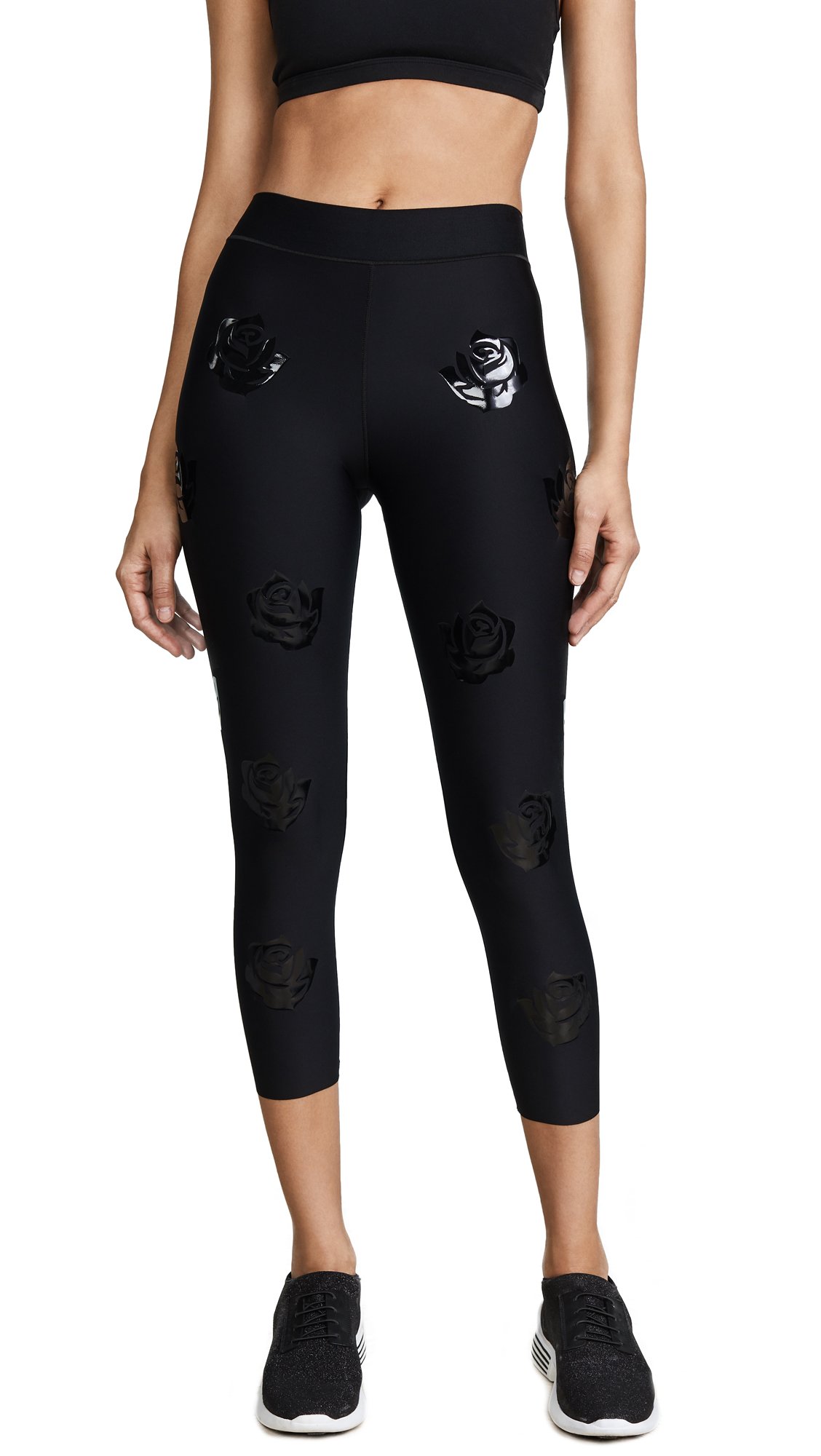 Sprinter Silk Rosette Print Leggings 
