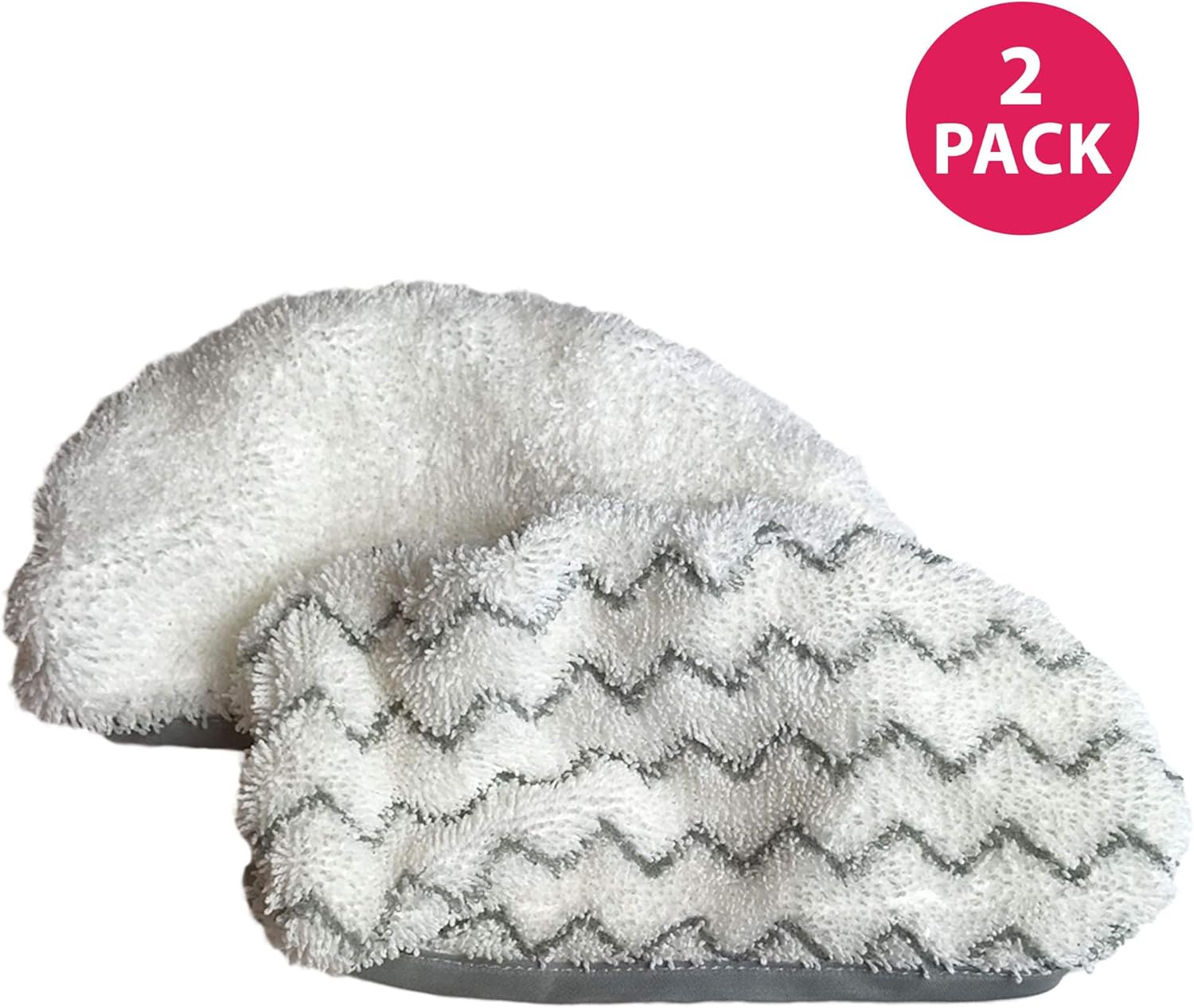 Think Crucial Replacement Mop Pads Compatible with Bissell 1252 Symphony Hard Floor Vacuum - Steam Mop Pad Parts Model 940, 1440, 1544 Series - Part 5938, 203-2633, 1606668, 1606669 (2 Pack)