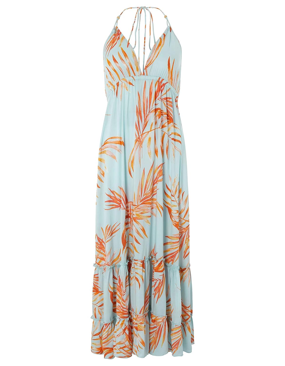 Leisure Ayla Palm Leaves Maxi Dress Maxi Dresses Beach Dresses New Style Lavanett Ca