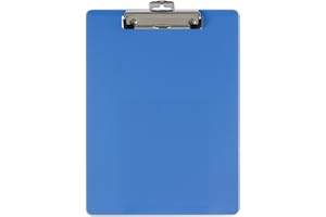Officemate Recycled Plastic Clipboard, Holds 8.5 x 11 Sheets, Blue